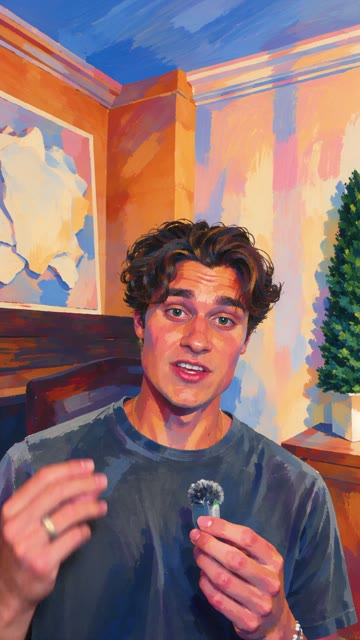 Gouache painting style