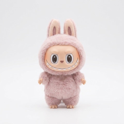Input: product photo of a Labubu plush toy